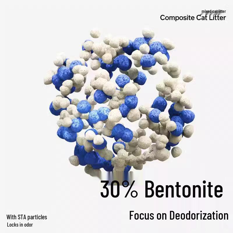 Pidan Dust-Free Deodorizing Cat Litter: Classic Tofu-Bentonite Mix with Coffee Scent, 4 Bags.