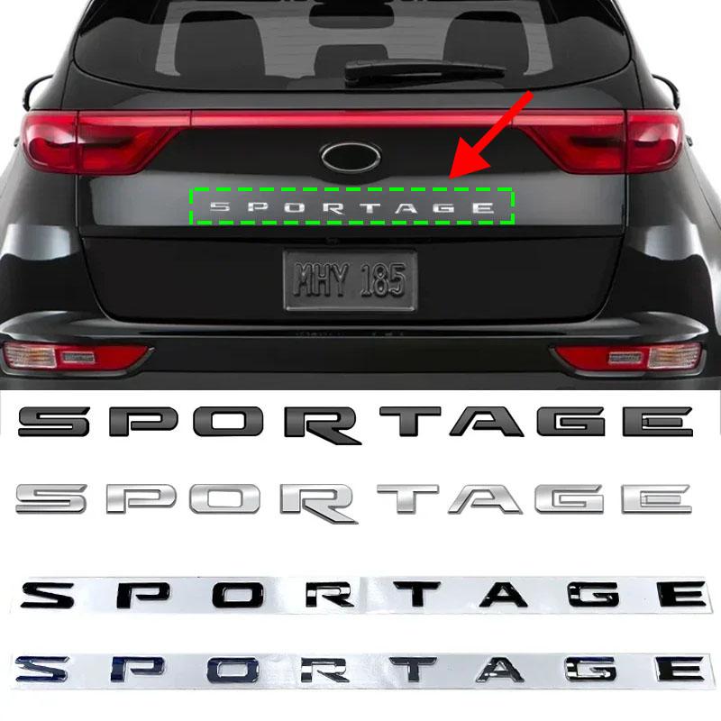 TYPT1 ABS Car Rear Trunk Body Letters Emblem Badge Sticker Decal for KIA Sportage Logo Optima Soul Sorento Niro Forte K3 Accessories