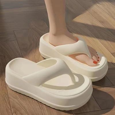 Резиновые шлепанцы Туфли на высоком каблуке Женские тапочки Плоские шлепанцы на платформе Гавайский массаж Мягкая полиуретановая ткань Туфли на высоком каблуке Женские