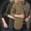 Men's Spring and Autumn Jacket Men's Casual Suit Jacket Loose Large Size Cotton Casual Clothing Single Western Small Suit
