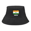 India Flag Print Bucket Hat , Patriotic Men's Hat Fashion Unisex Simple Basin Cap