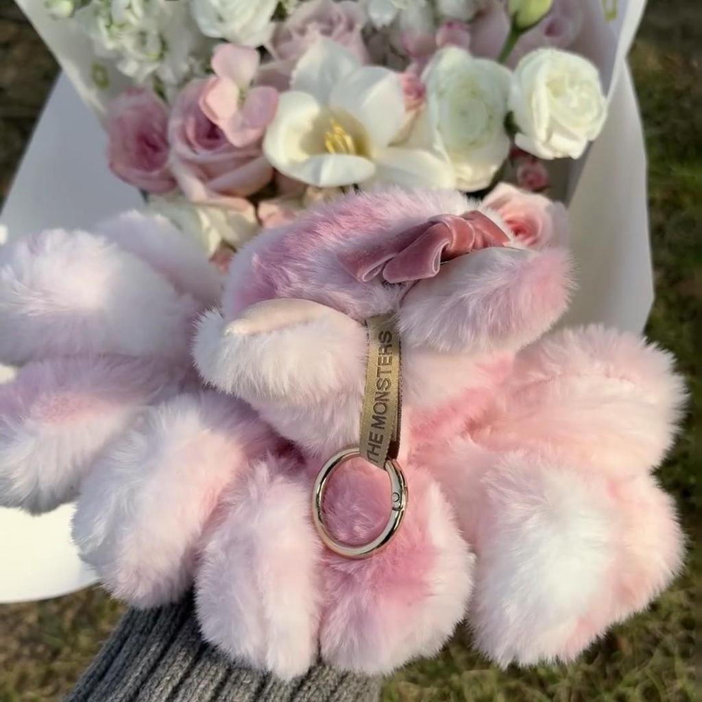 Labubu Nine-Tailed Fox Customized Doll PVC Party Plush Cute Figurine Keychain Backpack Accessory Plush Toy Christmas Gift