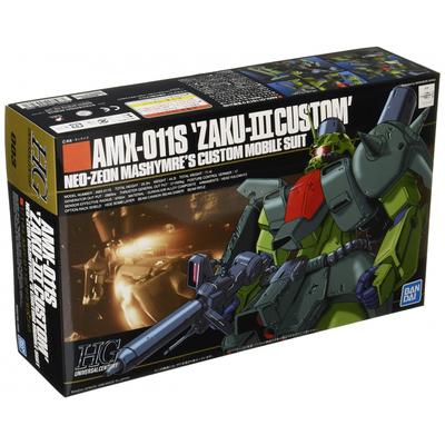 HGUC Мобильный доспех ZZ Гандам Заку III Кастом 1144 масштаб цветной пластиковый конструктор
