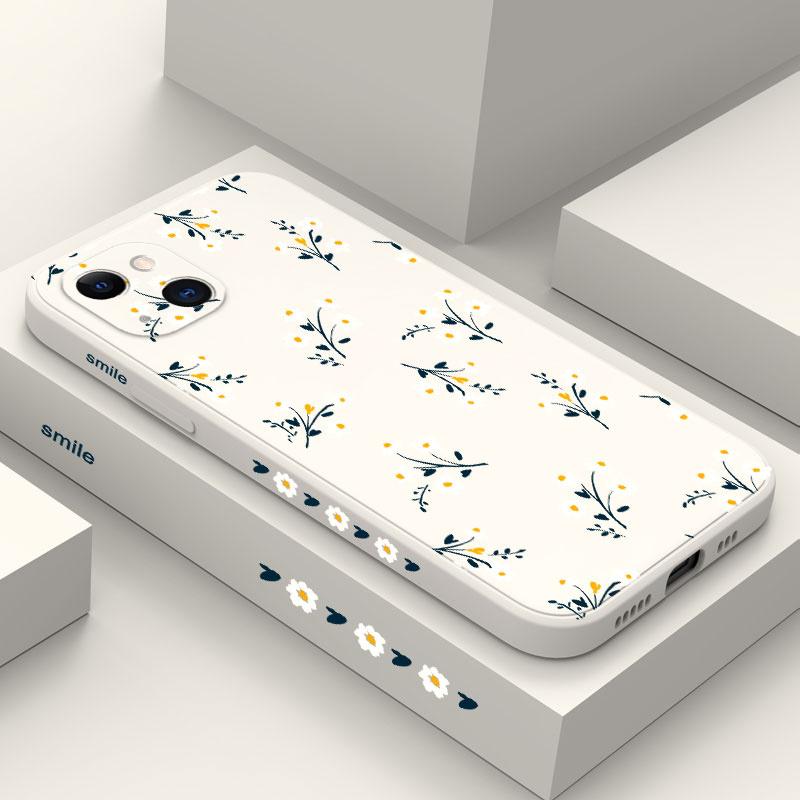 Nice Flowers Phone Case For iPhone 17 Air 16 16e 15 14 13 12 11 X XR XS Plus Pro Max Mini Silicone Cover