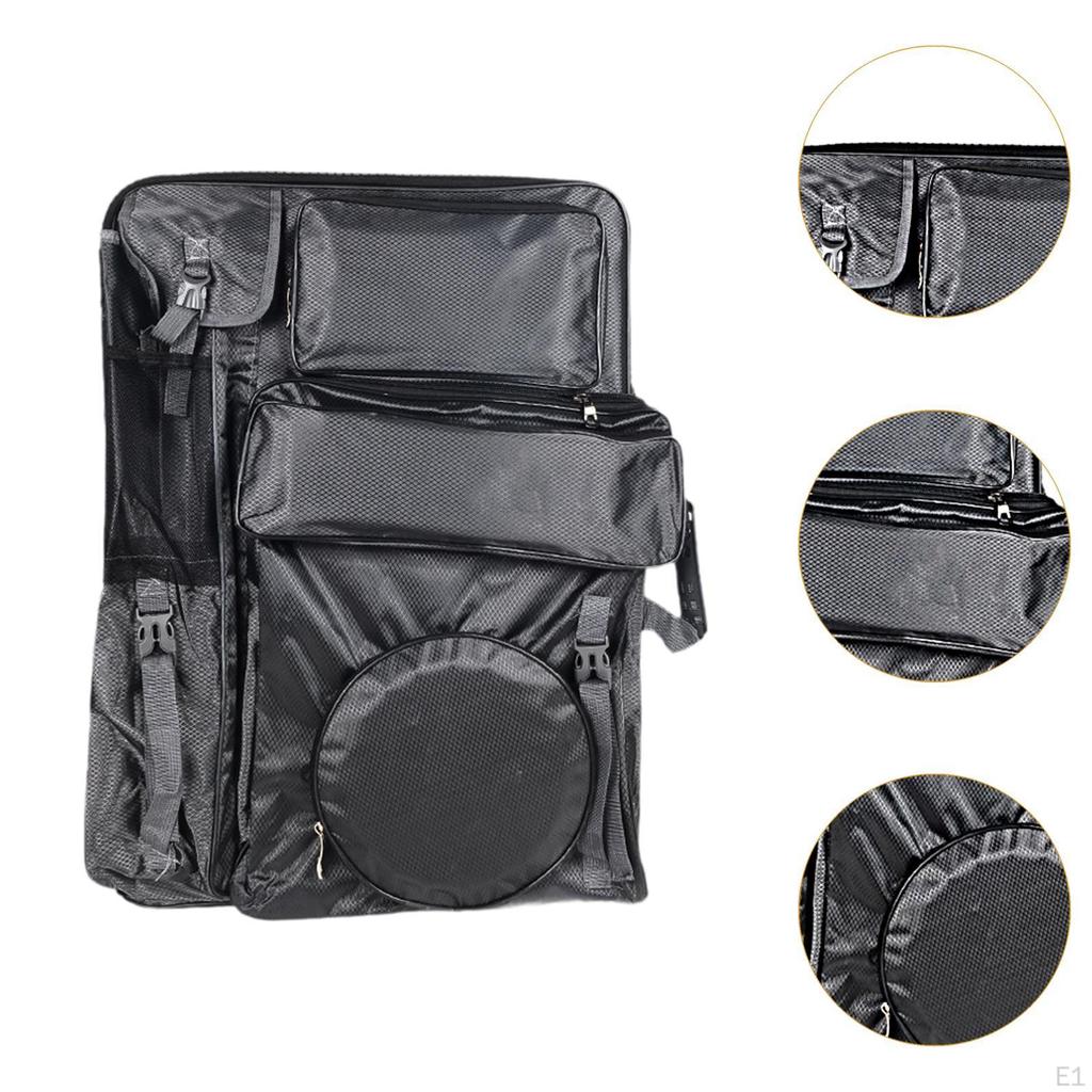4K Art Portfolio Case Painting Pad Backpack Sketching Carrying Artist Organizer Drawing Board