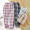 Pajama Pants Women's Autumn Winter Trousers Warm Pants Thickened Loose Warm Beam Feet Flannel Home Pants