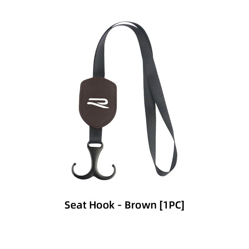 Leather Multifunction Car Seat Headrest Hook Logo Hanger Hook For Volkswagen VW GTI Tiguan Passat B5 B6 B7 CC Jetta MK5 MK6 Polo zo7