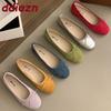 Fashion Footwear Round Toe Luxury Women Ballet Flats Dance Shoes Female Slip On Fashion Butterfly-Knot Shallow Ladies Flats With Shoes
