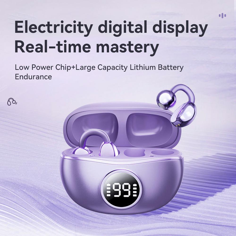 Xiaomi Earclip Earphone Ear Clip Wireless Earphone New Open Ear Sport Bluetooth Headphone LED display Noise Cancelling Headset With Mic