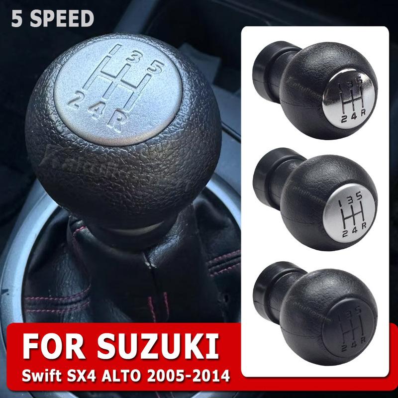 5 Speed Car Gear Shift Knob Shifter Lever Stick Knob Bushing Dust Cover For Suzuki Swift 2005-2010 For Suzuki S-Cross SX4 ALTO