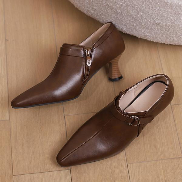 Red Brown Women Pumps High Heel Small Big Size 32 50