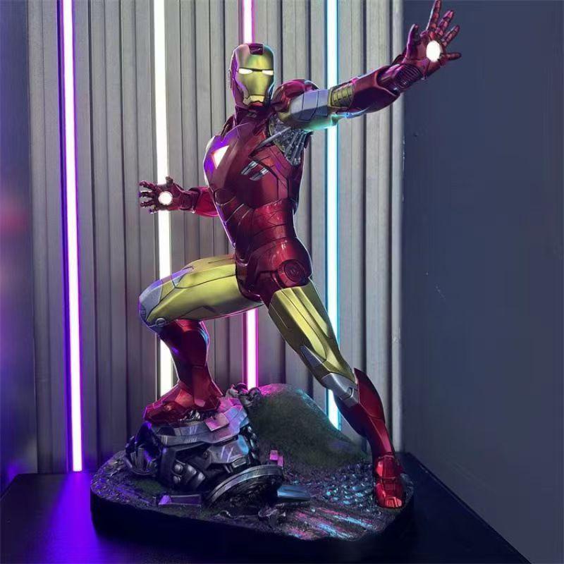 Marvel Studio Человек-паук Мстители Стражи Галактики Фигурка ГК Щит Поза для битвы Декоративный элемент 18,5 дюйма/47 см Миниатюрные игрушки Подарки