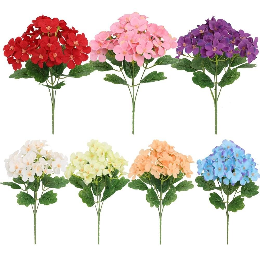 Dyed Edged Fake Flower Ball Silk Cloth Hydrangea New Simulation Flowers  Photography Props