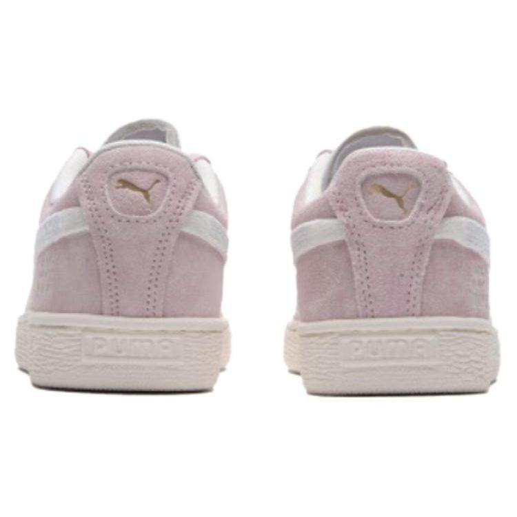 Puma Suede Fabric Cow Split Leather Comfortable Durable Low-Top Sneakers Unisex Sneakers Pink 400807-01