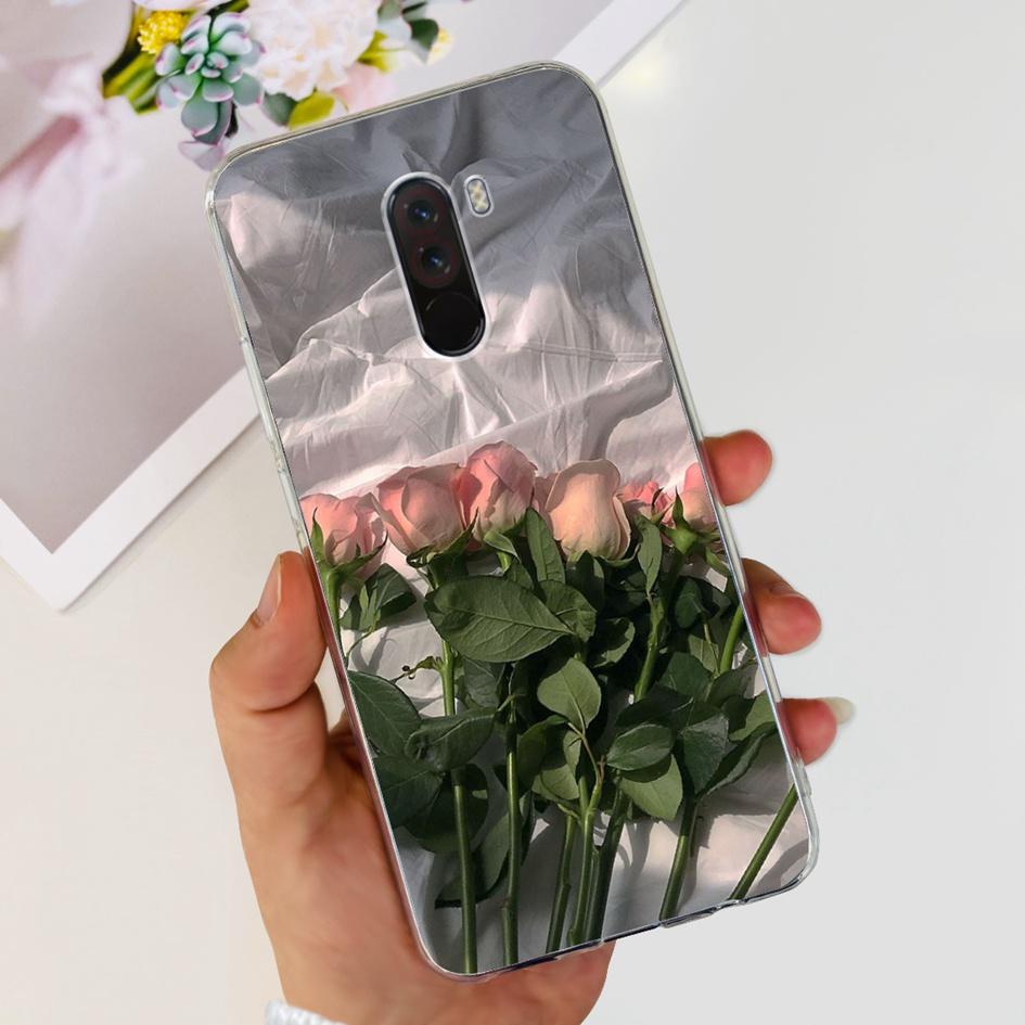 6,81" Чехол для Xiaomi Mi Pocophone F1 Силиконовая задняя крышка Модный ТПУ чехол для телефона Для Xiaomi Poco F1 Чехлы PocofoneF1 Мягкий бампер