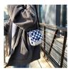 Клетчатая одноплечевая холщовая маленькая женская сумка Harajuku Girl Soft Sister Trend Crossbody Bag