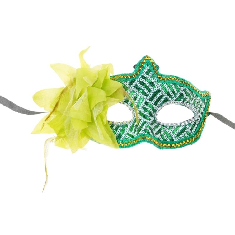 Маскарадная маска с пайетками Венецианская маска Маска Марди Гра для Хэллоуина Маскарадная вечеринка Костюм Маска на пол-лица Маска для глаз