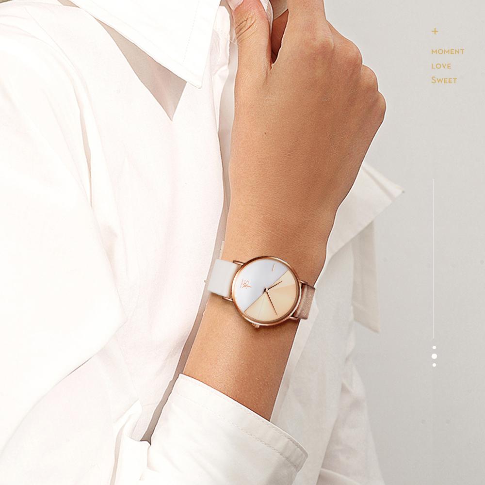 SK Роскошные кожаные часы Женские креативные модные кварцевые часы для женщин Наручные часы Подарочные часы