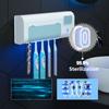 Wall Mounted Smart Automatic Toothbrush Sterilizer Holder Toothpaste Dispenser Toothpaste Squeezer