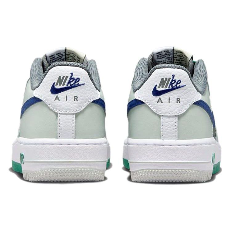 Nike Air Force 1 LV8 GS Remix - Light Green Kids Sneakers Silver Light-Silver White FB9035-001