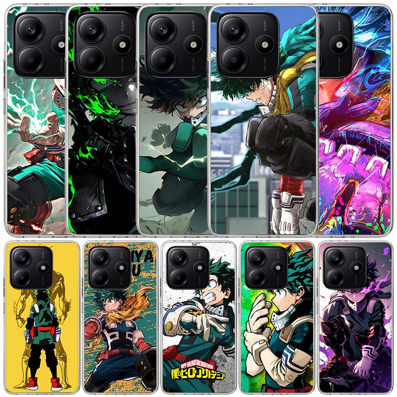 Midoriya Izuku Deku MHA My Hero Phone Case For Xiaomi Redmi Note 15 14 14S 13 12S 12 Pro Plus 11S 11 11T 11E 10S 10 + Soft TPU B