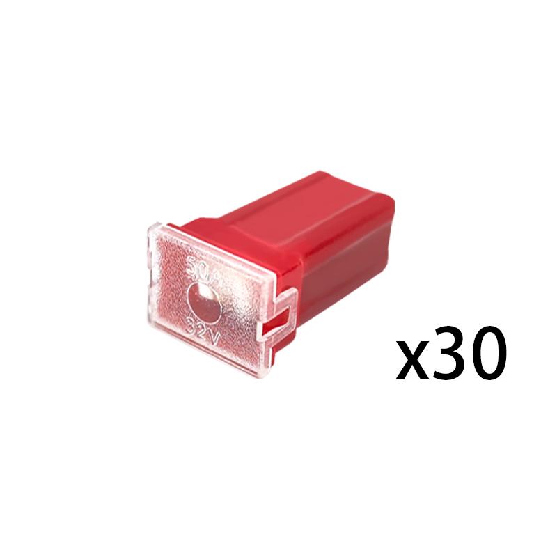 30 шт. Автомобильный предохранитель Jcase 20A 30A 40A 50A 60A Высокий/Стандартный Низкопрофильный Форма Коробки Jcase Лезвийный Предохранитель для Внедорожника Прицепа Пикапа Предохранители4