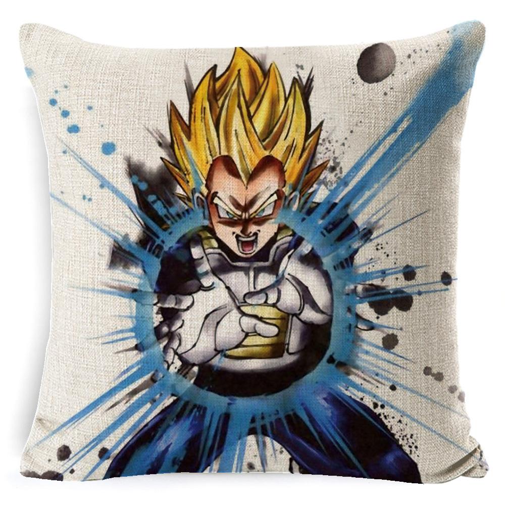 Мультяшная Анимация Dragon Ball Наволочка Лен Супер Мягкая Подушка Дом Dragon Ball Аниме Подушка