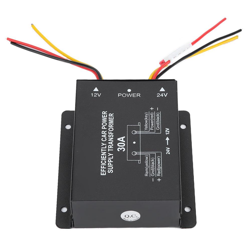 Автоматический преобразователь постоянного тока, инвертор, преобразователь постоянного тока 24 В в 12 В, автомобильный редуктор напряжения (30А)