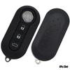 3 Button Remote Car Key Shell Fob Case For Fiat 500 Abarth Panda Punto Bravo 2 Ducato Tipo Doblo 500x 500l 500e Auto Uncut Blade