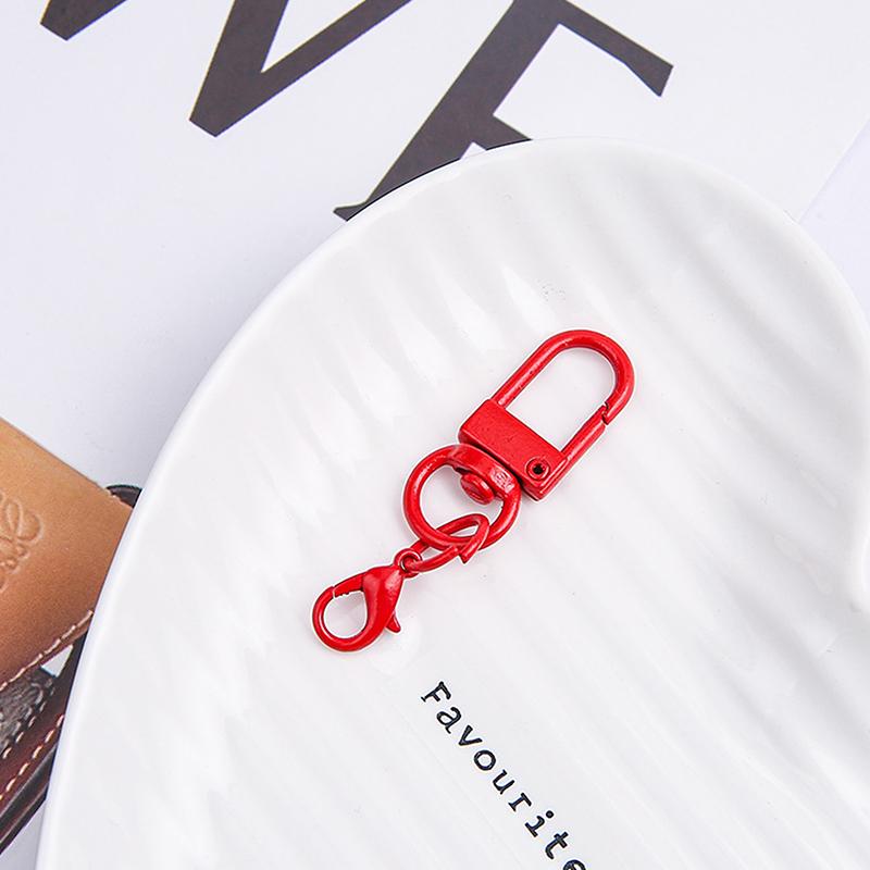 Colorful Lobster Clasp Hooks Keychain Candy Color Diy Keychain Connector Key Ring Jewelry Making Buckle Accessories Gifts