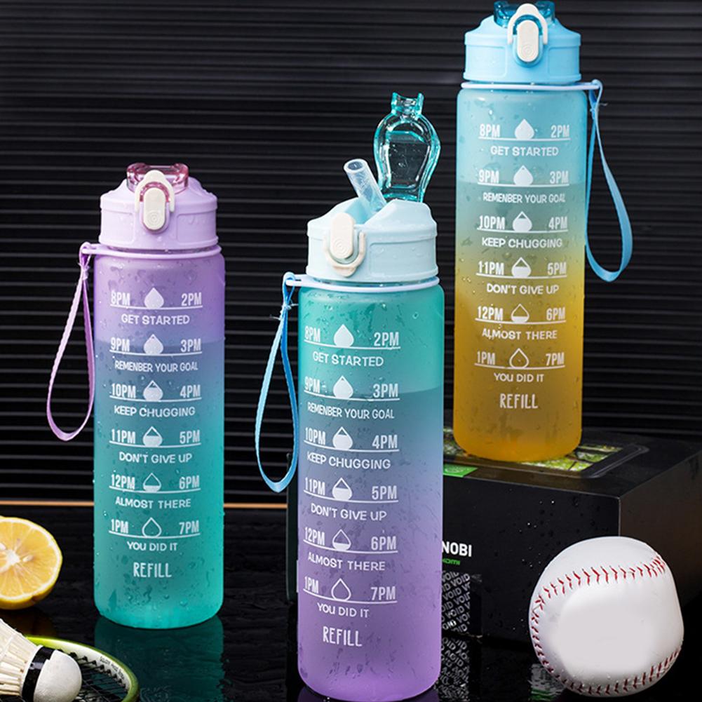 900 мл матовая бутылка для воды, уличный спортивный дорожный тренажерный зал, бутылки для питья, чайник