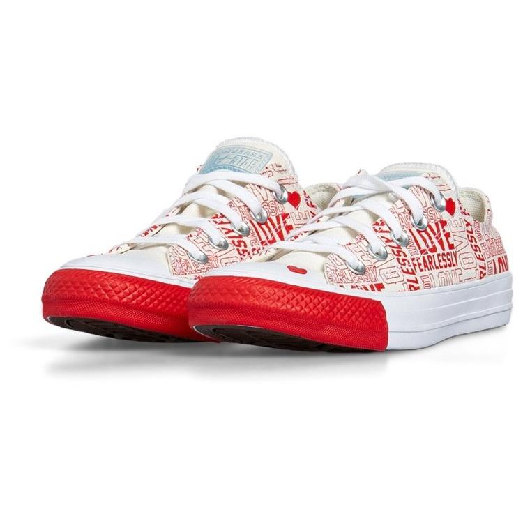 (WMNS) Converse x Love Fearlessly Chuck Taylor All Star Low 'Red' Women's 567311C