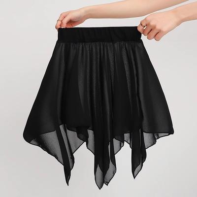 Черная марлевая юбка взрослая балетная юбка брюки одежда для практики набедренная юбка одежда для танцев тела юбка для латиноамериканских танцев брюки