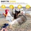 Chicken Poop Scooper Adjustable Length Dog Pooper Scooper Stainless Steel/Wooden Poop Sifting Shovel Efficient Cleaning Tools