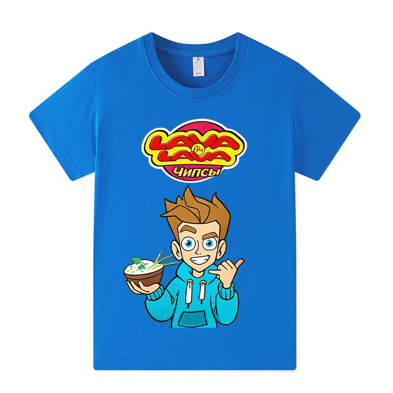 Merch A4 Graphic Print T-Shirt Boy Girl 2026 Summer Short Sleeved Kids Loose Comfortable Tshirt Top Children