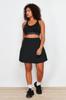 Women's Style Plus Size Black 2 Layer Sport Shorts Skirt