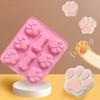1 шт.-Форма для торта в виде кости с собачьей лапой, 3D силиконовая форма, форма для выпечки корма для домашних животных