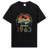 Потрясающая футболка с подарками на день рождения с 1963 года, футболка унисекс с графическим рисунком, хлопковые футболки, одежда 1963 года рождения