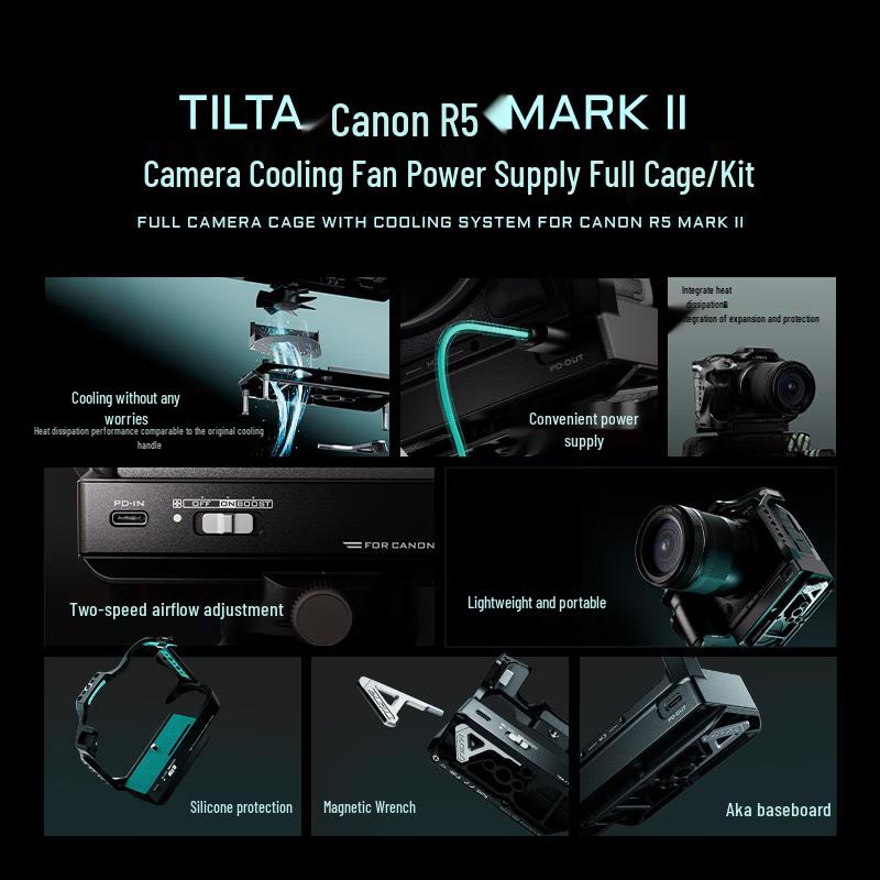 Клетка TILTA для камеры Canon R5 Mark II с охлаждающим вентилятором и комплектом верхней ручки