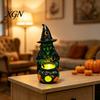 Gothic Home Decor for Halloween Witch Cauldron Lamp Figurine, Resin Scary Witches Lighted-Up Glowing Pot Figurine Cauldron, Festival Supplies