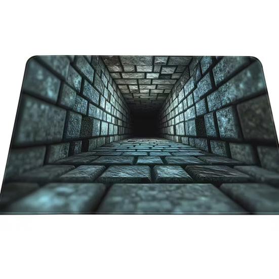 Yousheng 3D Ковер с ямой Реалистичный коврик для пола с бездонной ямой Забавный ковер с оптической иллюзией с нескользящей основой для прихожей, гостиной, ванной комнаты