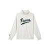 Sports Lifestyle Series Letter Casual Stand Collar Long Sleeve Sweatshirt Women Sweatshirt White 534387-05