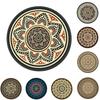 Vintage Bohemian Round Computer 3D Game Carpet Mouse Pad Mat Anti Slip Mousepad