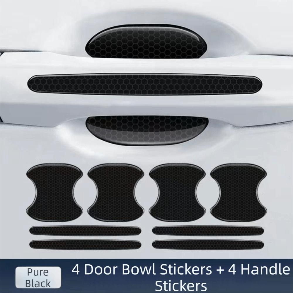 Reflective Door Handle Protective Strip Anti Scratch Anti Scratch Accessories Door Bowl