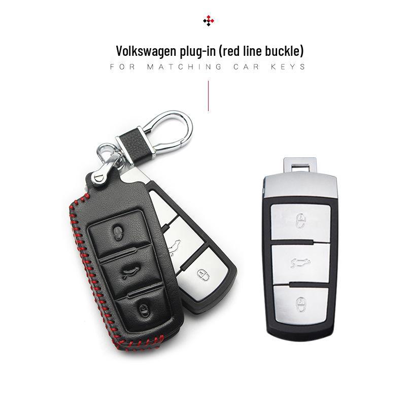 Чехол для ключа Volkswagen для New Magotan, Golf, B8, Passat, Tiguan, Lavida, Bora - Натуральная кожа