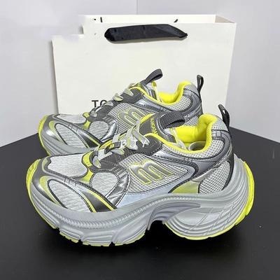 Женские кроссовки «папины кроссовки» на новой платформе, универсальные, увеличивающие рост, повседневные спортивные кроссовки для пар