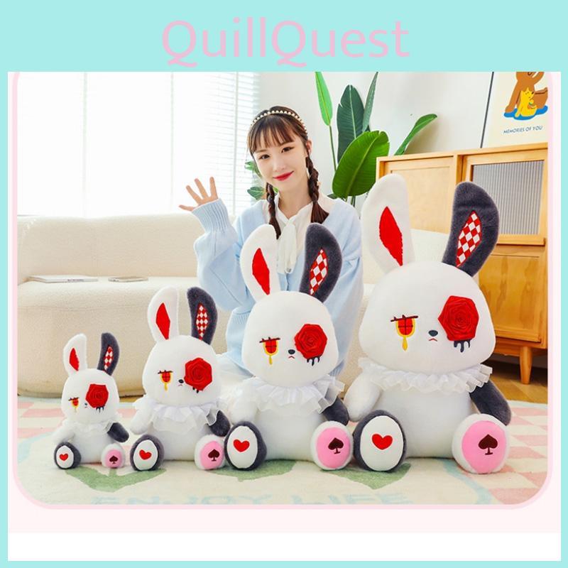 Adorable Rose-themed Plush Rabbit Toy Perfect For Halloween And Gift Giving