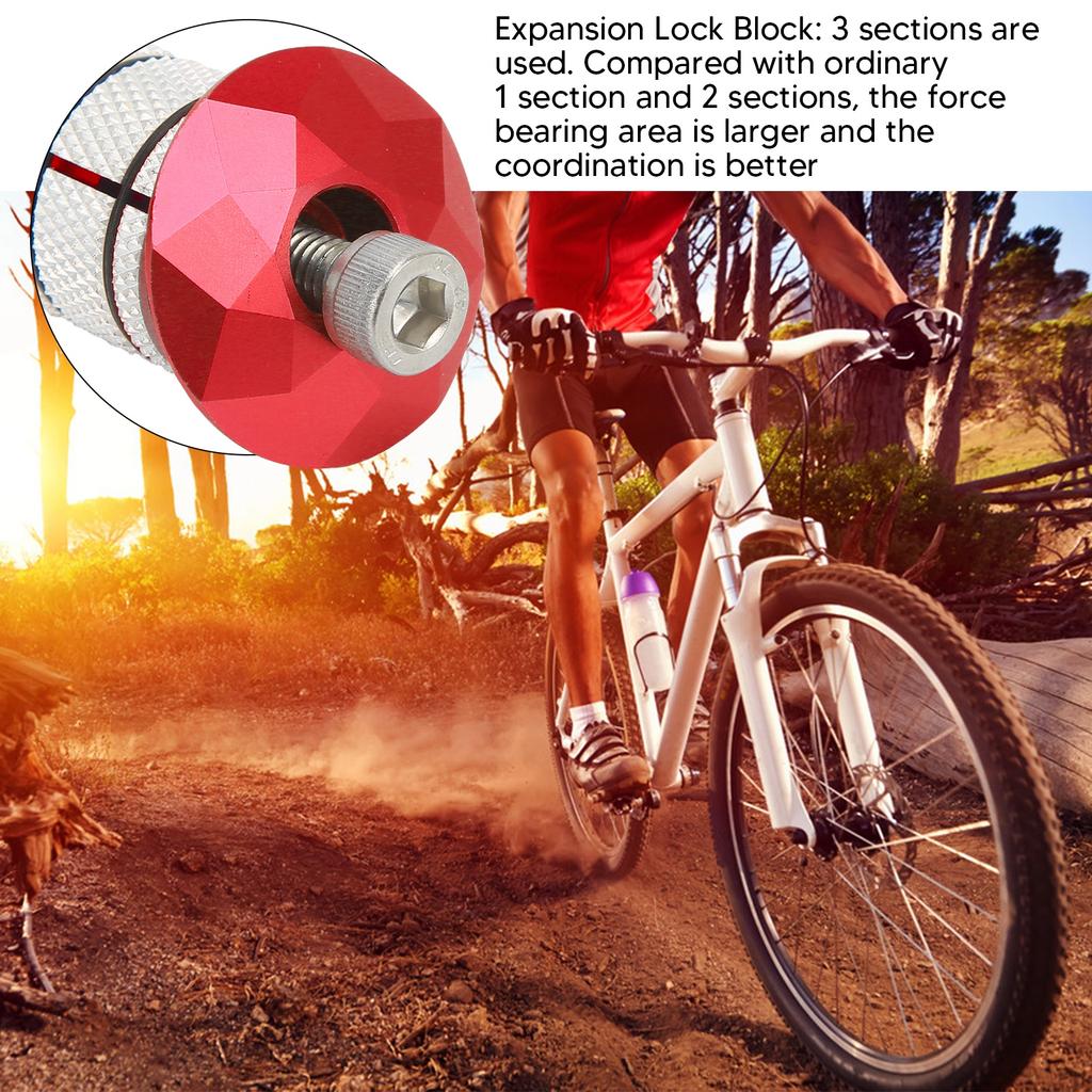 Bike Headset Expander Stem Top Aluminum Alloy Compression Plug Star Nut Mountain Road Bike Expansion Front Fork Steer
