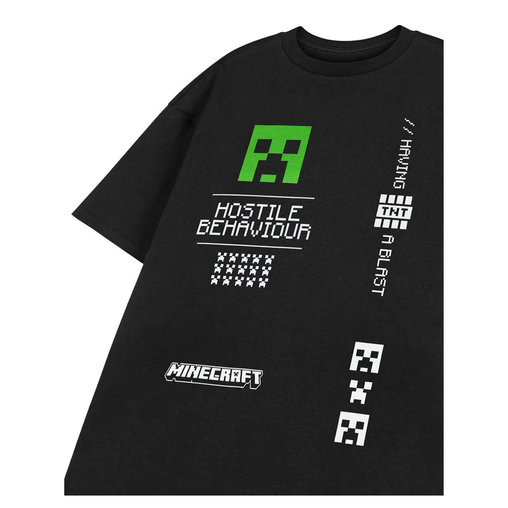 Minecraft Mens Hostile Behaviour T-Shirt