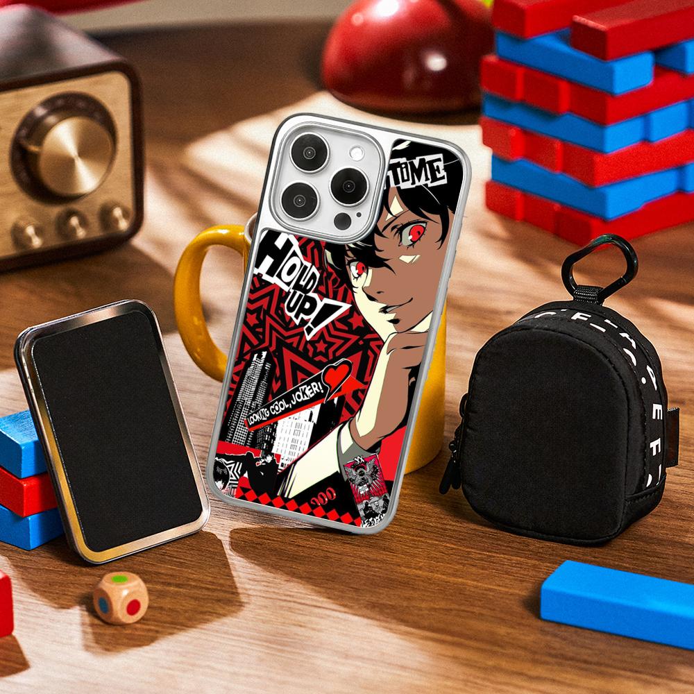P5 hot game pattern design ins Phone Case for iPhone 16 15 14 13 12 11 Pro Max Sheepskin Silver-edged protective case